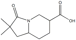 2,2-diMethyl-3-oxooctahydroindolizine-6-carboxylic acid Structure