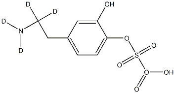 DopaMine 4-O-Sulfate-d4 Structure