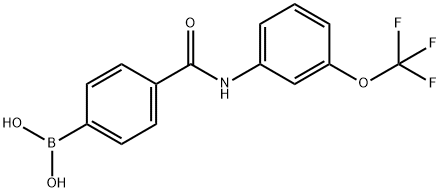 (4-((3-(trifluoroMethoxy)phenyl)carbaMoyl)phenyl)boronic acid Structure