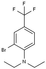2-溴-N,N-二乙基-4-(三氟甲基)苯胺, 1704069-08-8, 结构式