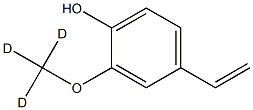 p-Vinylguaiacol-d3 Structure