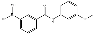 (3-((3-甲氧苯基)氨基甲酰)苯基)硼酸, 1704069-57-7, 结构式