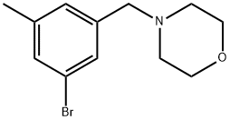 4-(3-broMo-5-Methylbenzyl)Morpholine Struktur