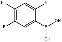 4-broMo-2,5-difluorophenylboronic acid Structure