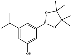 3-isopropyl-5-(4,4,5,5-tetraMethyl-1,3,2-dioxaborolan-2-yl)phenol Structure
