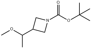 tert-butyl 3-(1-Methoxyethyl)azetidine-1-carboxylate 结构式