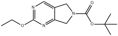 2-Ethoxy-5,7-dihydro-pyrrolo[3,4-d]pyriMidine-6-carboxylic acid tert-butyl ester,1822851-66-0,结构式