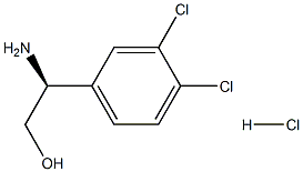 (S)-2-氨基-2-(3,4-二氯苯基)乙酮盐酸盐 结构式