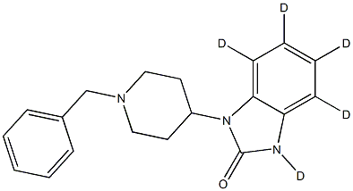 1,3-Dihydro-1-[1-(phenylMethyl)-4-piperidinyl]-2H-benziMidazol-2-one-d5 Structure