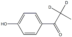 p-Hydroxypropiophenone-d2,,结构式