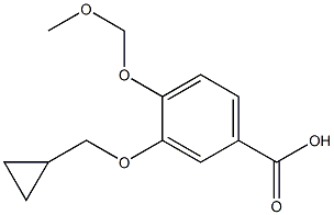 3-(CyclopropylMethoxy)-4-(MethoxyMethoxy)benzoic Acid Struktur