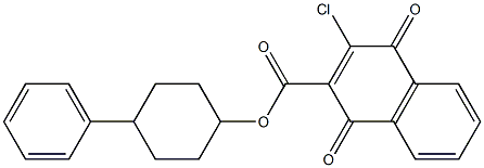 3-Chloro-1,4-dihydro-1,4-dioxo-2-naphthalenecarboxylic Acid 4-Phenylcyclohexyl Ester|3-Chloro-1,4-dihydro-1,4-dioxo-2-naphthalenecarboxylic Acid 4-Phenylcyclohexyl Ester