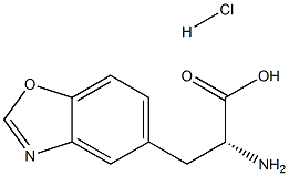 (R)-2-aMino-3-(benzo[d]oxazol-5-yl)propanoic acid hydrochloride 化学構造式