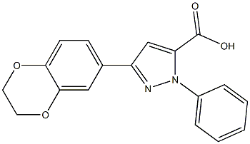 3-(2,3-Dihydro-1,4-benzodioxin-6-yl)-1-phenyl-1H-pyrazole-5-carboxylic acid