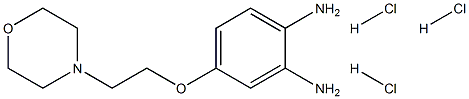 4-(2-Morpholinoethoxy)benzene-1,2-diaMine trihydrochloride Struktur