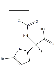 Boc-a-(5-broMothienyl)-L-alanine Structure