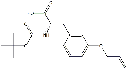 Boc-O-allyl-L-M-tyrosine Structure