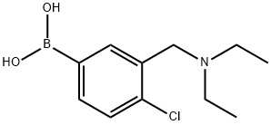 (4-氯-3-((二乙胺基)甲基)苯基)硼酸,1704074-37-2,结构式