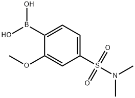 (5-(N,N-二甲基氨磺酰)-2-甲氧苯基)硼酸,859160-65-9,结构式
