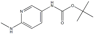 (6-(甲基氨基)吡啶-3-基)氨基甲酸叔丁酯, 1891365-48-2, 结构式