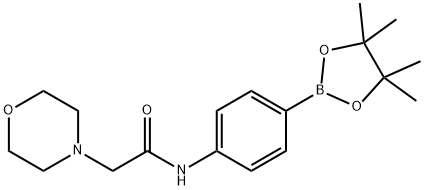 2-Morpholino-N-(4-(4,4,5,5-tetraMethyl-1,3,2-dioxaborolan-2-yl)phenyl)acetaMide Structure