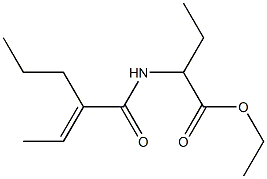 2-(N-Propylbut-2-enaMido)butanoic Acid (E)-Ethyl Ester Structure