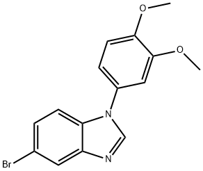 5-broMo-1-(3,4-diMethoxyphenyl)-1H-benzo[d]iMidazole Structure