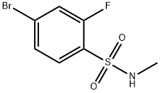 4-broMo-2-fluoro-N-MethylbenzenesulfonaMide 化学構造式