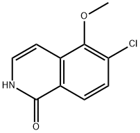 6-氯-5-甲氧基-1(2H)-异喹啉酮, 630423-33-5, 结构式