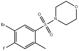 4-((5-bromo-4-fluoro-2-methylphenyl)sulfonyl)morpholine Struktur