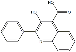 3-hydroxy-2-phenylquinoline-4-carboxylic acid 化学構造式