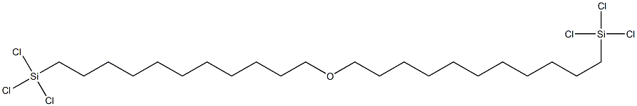 双(三氯甲硅烷基十一烷基)醚 结构式