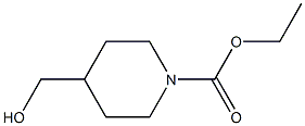 4-(羟甲基)哌啶-1-甲酸乙酯,,结构式
