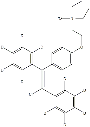 CloMiphene-d5 N-Oxide Structure