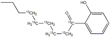 2'-Hydroxynonanophenone-13C6 Structure