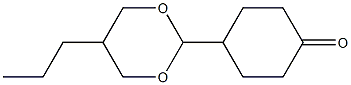 4-(5-propyl-1,3-dioxan-2-yl)cyclohexanone 结构式