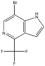 7-BroMo-4-trifluoroMethyl-5-azaindole Structure