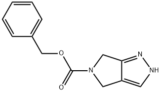 2,6-Dihydro-4H-pyrrolo[3,4-c]pyrazole-5-carboxylic acid benzyl ester Struktur