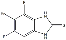 5-BroMo-4,6-difluoro-1,3-dihydro-benzoiMidazole-2-thione,,结构式