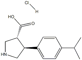 (+/-)-trans-4-(4-isopropyl-phenyl)-pyrrolidine-3-carboxylic acid-HCl|