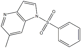 6-Methyl-1-(phenylsulfonyl)-4-azaindole 化学構造式