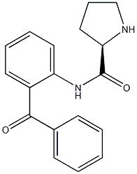 N-(2-苯甲酰苯基)-D-脯氨酰胺, 1609156-63-9, 结构式