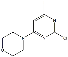 4-(2-Chloro-6-iodo-pyriMidin-4-yl)-Morpholine,,结构式