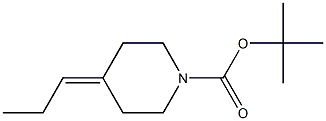 tert-butyl 4-propylidenepiperidine-1-carboxylate Structure