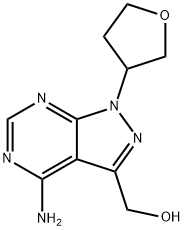 (4-aMino-1-(tetrahydrofuran-3-yl)-1H-pyrazolo[3,4-d]pyriMidin-3-yl)Methanol Structure
