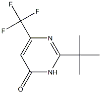 2-(tert-Butyl)-6-(trifluoroMethyl)pyriMidin-4(3H)-one,,结构式
