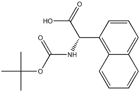 (S)-2-[(tert-Butoxycarbonyl)aMino]-2-(naphthalen-1-yl)acetic acid Structure