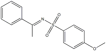 (E)-4-Methoxy-N-(1-phenylethylidene)benzenesulfonaMide Struktur