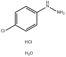 (4-Chlorophenyl)hydrazine hydrochloride hydrate 化学構造式