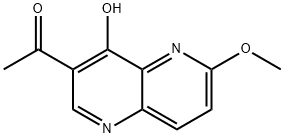 1-(4-hydroxy-6-Methoxy-1,5-naphthyridin-3-yl)ethanone Structure